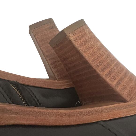 A.P.C. Black Buckle Heeled Ankle Boots Size 37 - Picture 7 of 13
